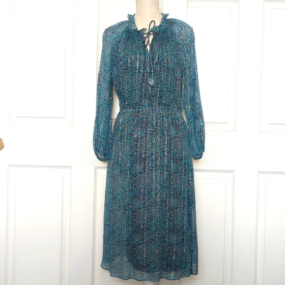 Rebecca Taylor Minnie Floral Women's Silk Dress - Picture 4 of 10